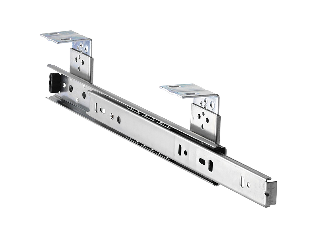guide con sfere per ripiano estraibile per tastiera zincata accuride.png Guide con Sfere per Ripiano Estraibile per Tastiera 35,3x12,7h Portata kg.30 Zincata mm.450 | Accuride - immagine 1